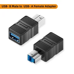 High - Speed USB B 3.0 Male to USB Adapter Converter, 5Gbps Data Transfer Rate (USB M to USB - B G)