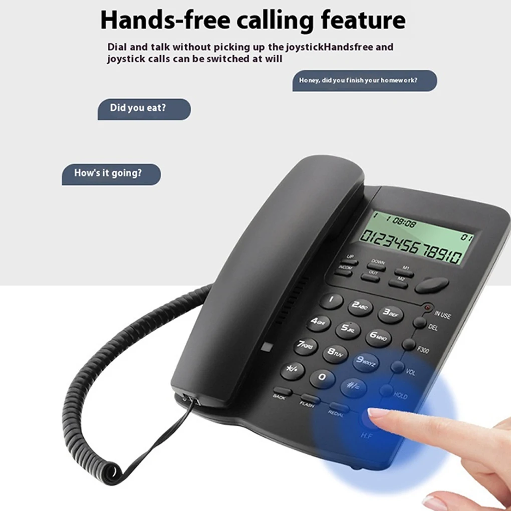 Corded Desk Phone with Caller ID Display