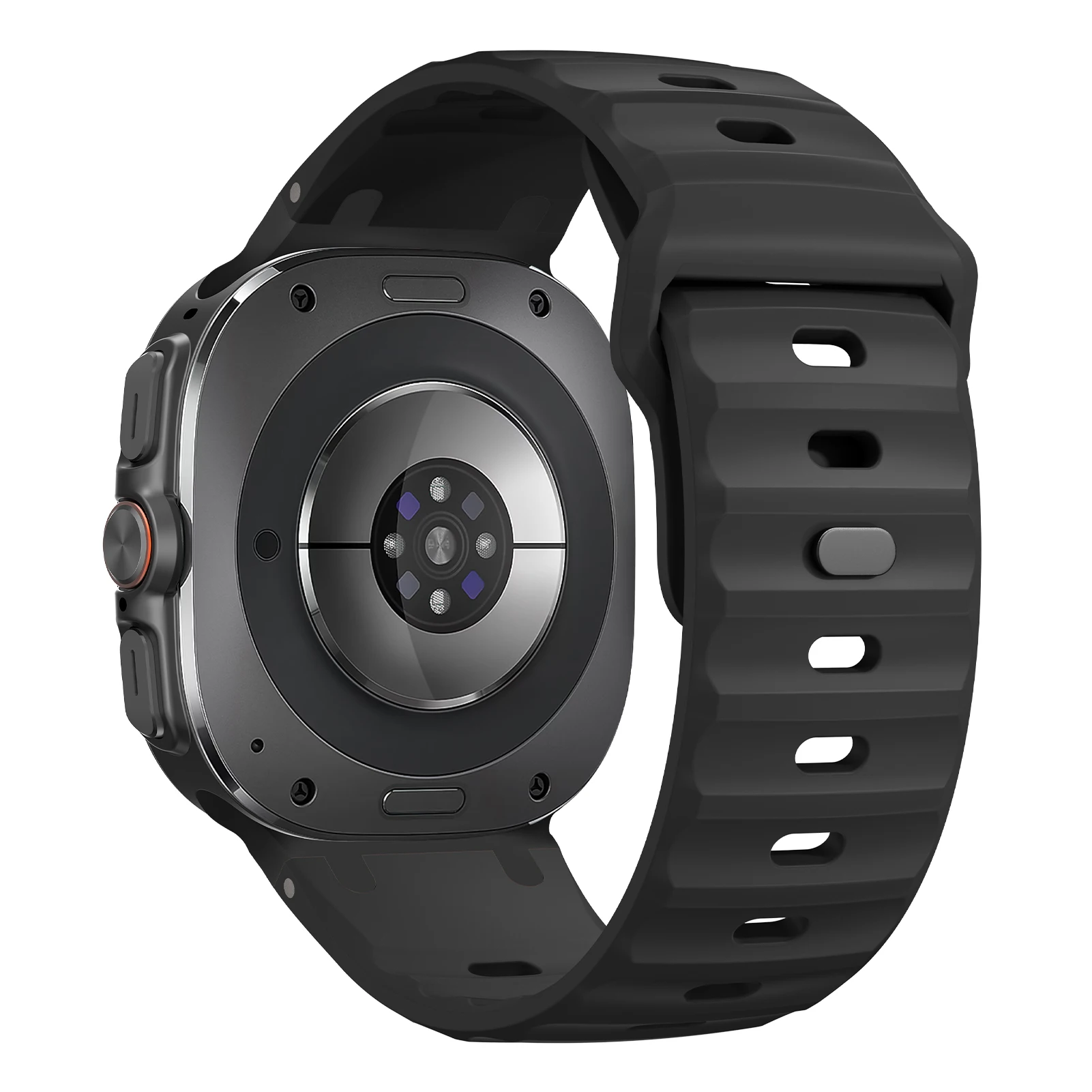 Enhanced Sport Wristband: Premium Metal & Silicone Bracelet Strap
