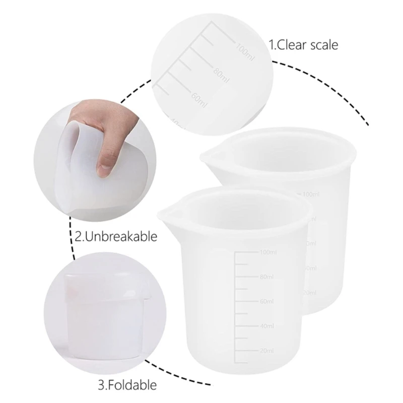 Silicone Resin Measuring Cup