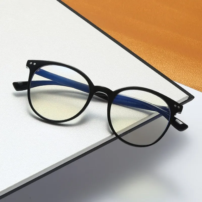 Montature Per Occhiali Rotonde Con Blocco Della Luce Blu Montature Per Occhiali Da Gioco Da Uomo Tr90 Anti Ray Designer Fashion Women Leggi Occhiali T