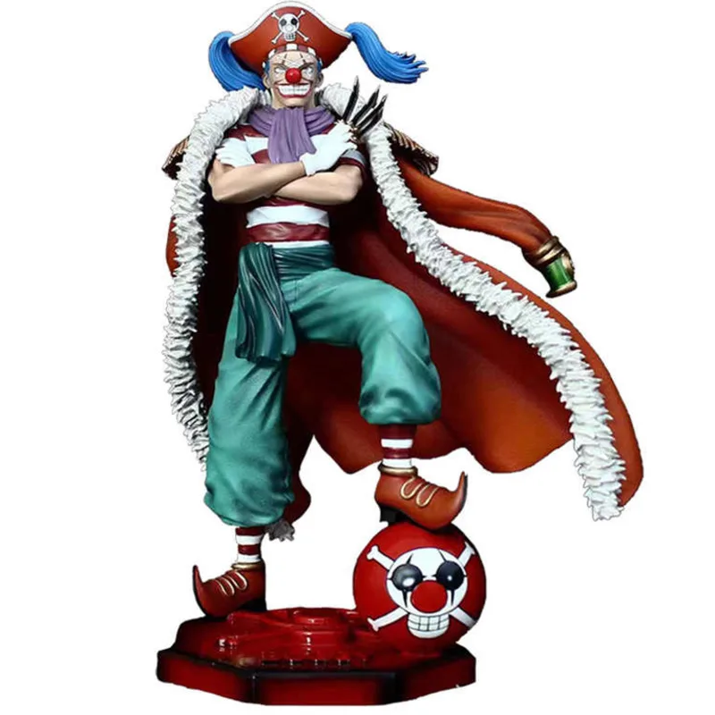 

One Piece GK Stampede Douke No Buggy Anime Action Figure Oka Shichibukai The Grandline Men 26cm PVC Model Kids Toys Gifts