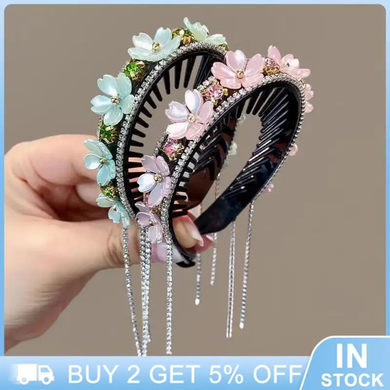 

Fashionable And Elegant Fixed Artifact Multi Scenario Usage Braided Hair Clips Inlaid Horsetail Buckle Temperament