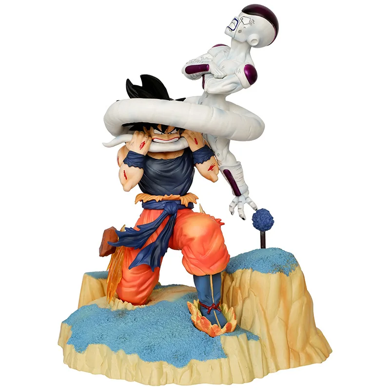 

25cm Pvc Dragon Ball Z Figure Son Goku Bite Frieza Figurine Anime Action Figures Gk Statue Collection Model Toys Gifts
