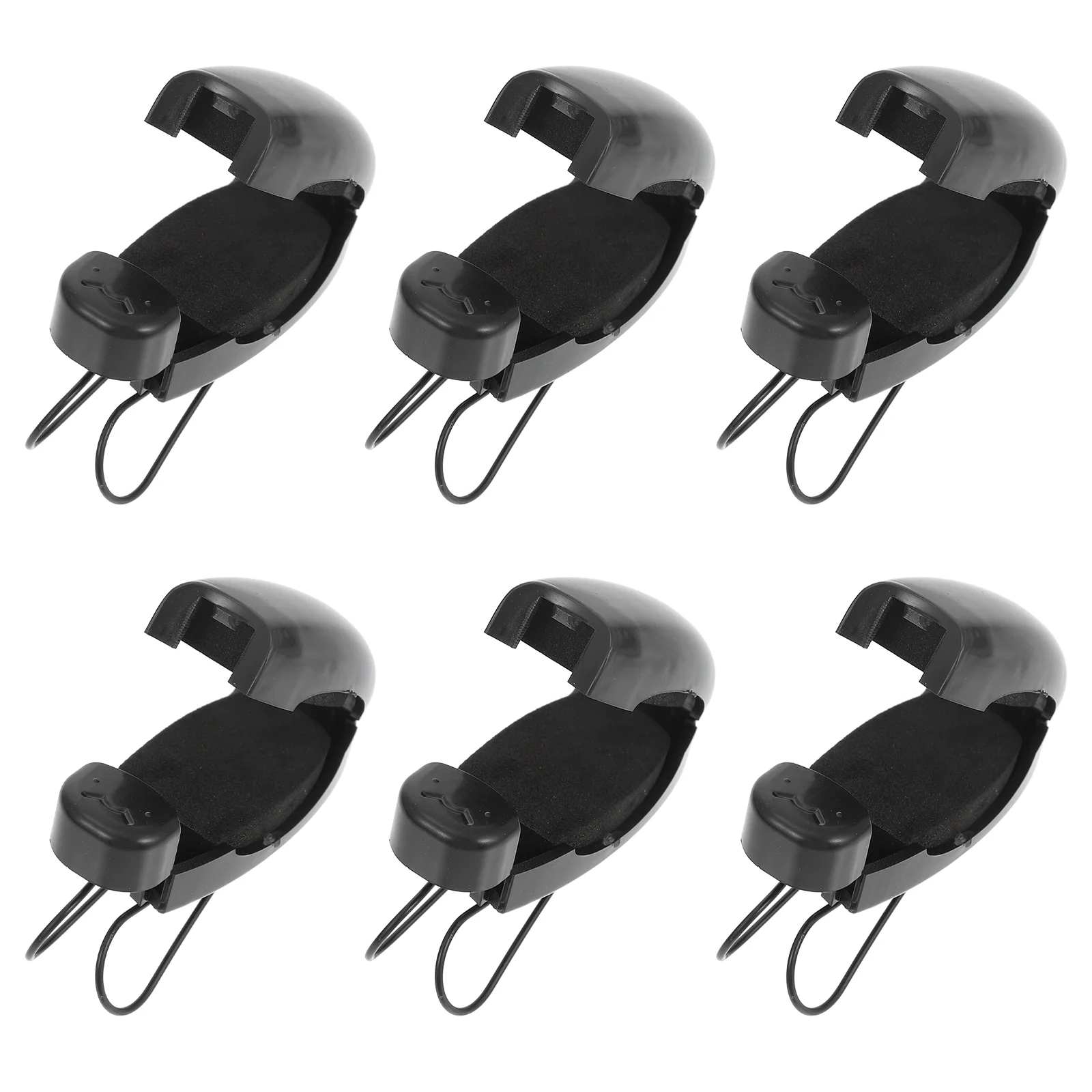 

6 Pcs Glasses Clip Car Accessories Vehicle Sunglasses Mount Holder Visor Plastic Cards Supplies