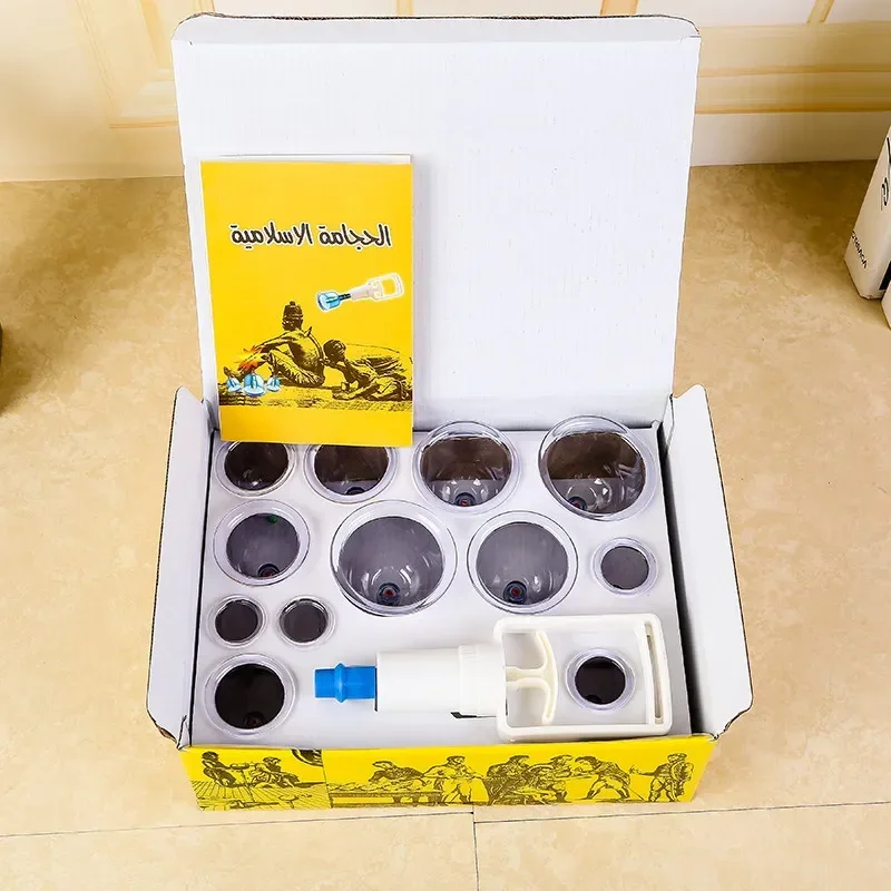 12/6 Pcs Jar Vacuum Cupping Cans Device for Massage Meridian Therapy Acupuncture Anti Cellulite Suction Cup Body Massage Cans