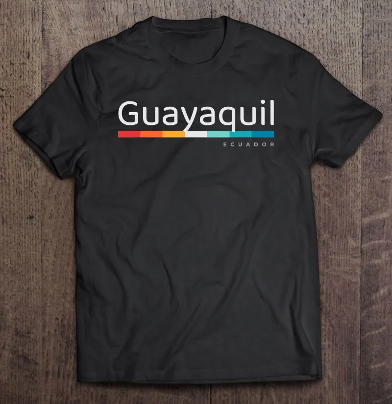 Футболка Guayaquil в эквадорском ретро-стиле мужская Подарочная тенниска Мужская