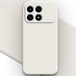 Premium Liquid Silicone Phone Case with Lens Protector - Durable and Stylish Protection Cover - Poco F4 GT (White)