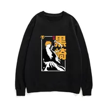 

Classic 90s Anime Bleach Kurosaki Ichigo Sweatshirt Unisex The New Fashion Personality Pullover Manga Long Sleeve Pullovers Tops