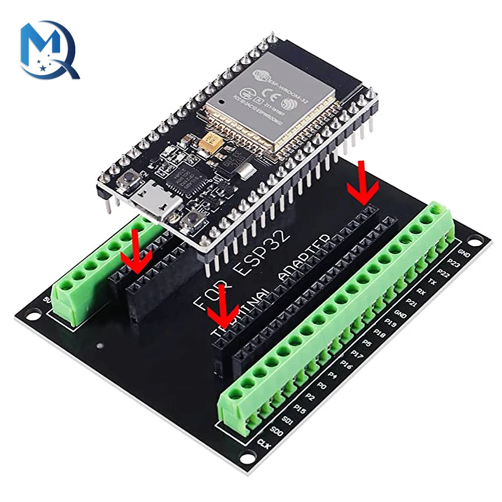 Carte d'installation de carte de développement ESP32 GPIO 1 en 2 pour ...