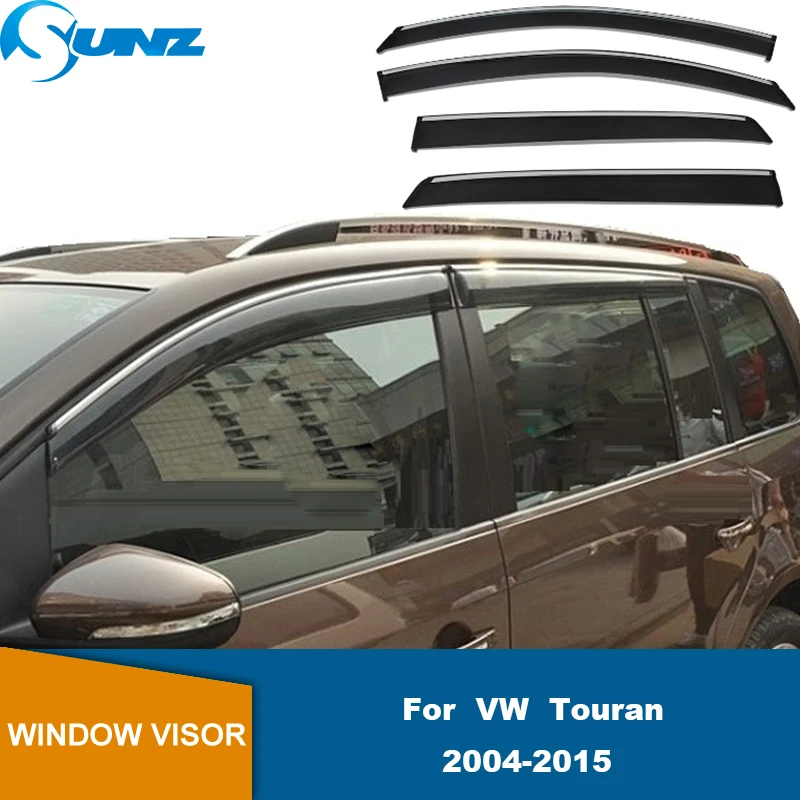 Visera de ventana para coche, Deflector de ventana, protector solar, para VW Touran 2004, 2005, 2006, 2007, 2008, 2009, 2010, 2011, 2012, 2013, 2014, 2015