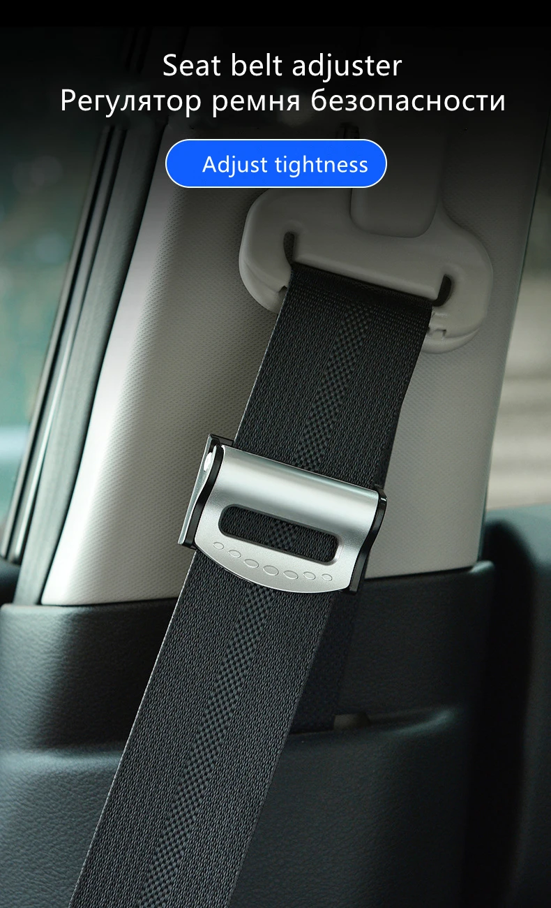 Deux boucles coordonnantes Znti pour voiture, clips de ceinture de sécurité, bouchon partenaire