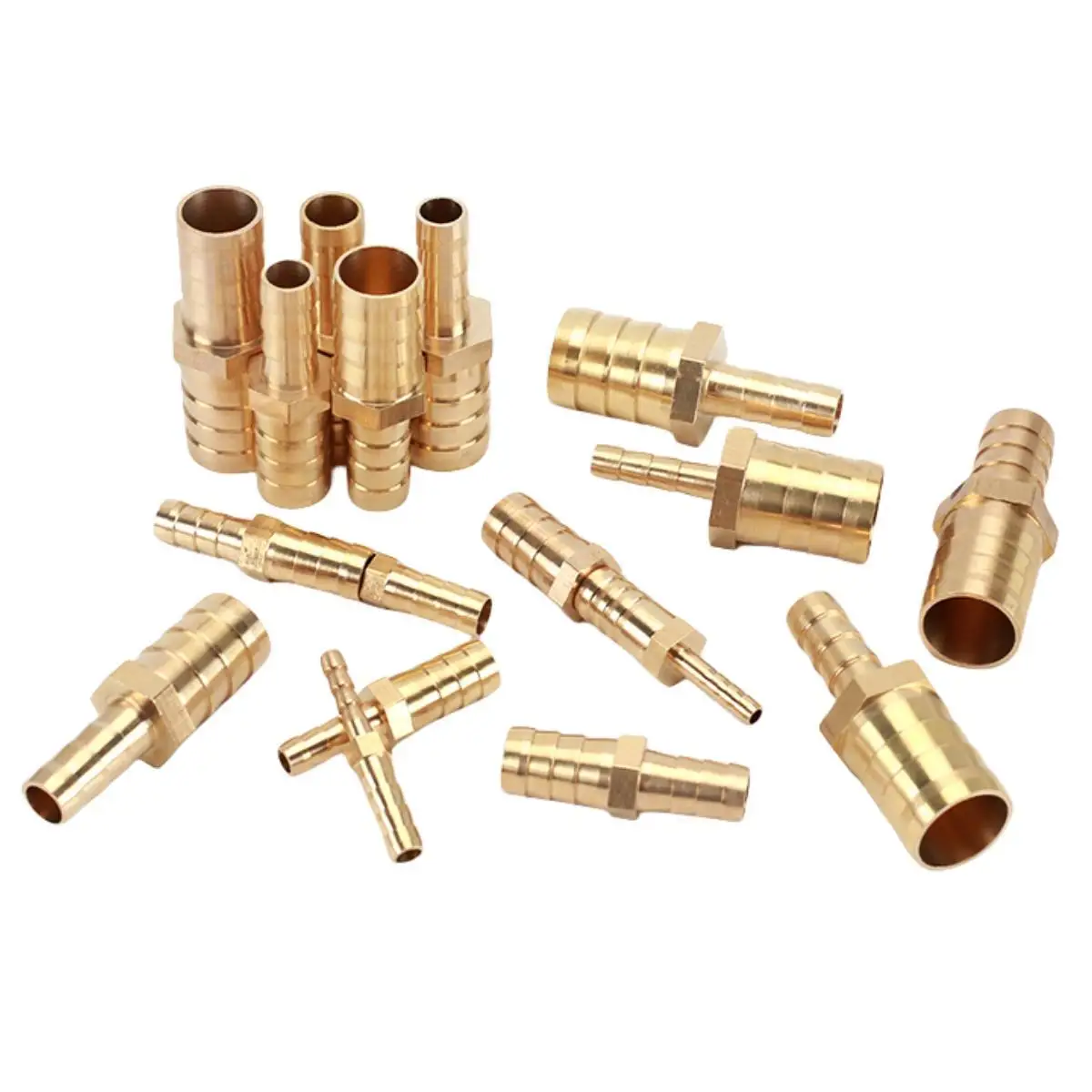 Brass Straight Hose Pipe Fitting Equal Barb 4mm 5mm 6mm 8mm 10mm 12mm 16mm 19mm 25mm Gas Copper Barbed Coupler Connector Adapter pipe fitting,water pipe fitting,hose pipe fitting