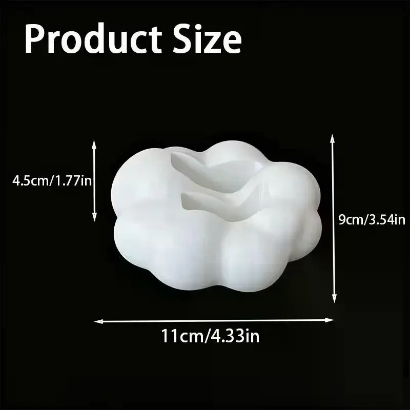 귀여운 3D 구름 모양의 리모컨 홀더 데스크탑 홈 스토리지 주최자 스탠드 TV/에어컨 리모컨 휴대폰 가제트용