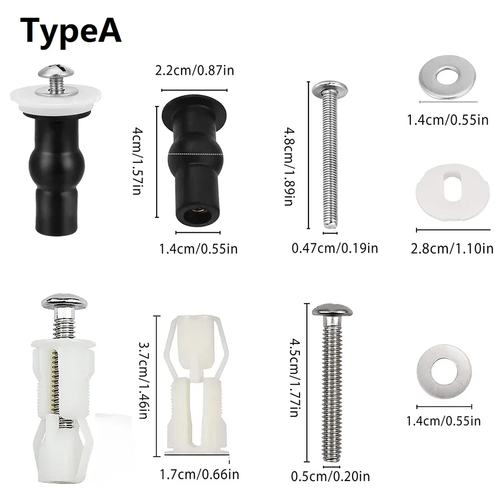 Toilet seat screws Nut cover Lid top Fixing blind hole Fitting kits Bathroom accessories Replacement 4/2pcs toilet seat accessories