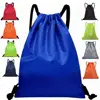 34*43cm/42*49cm Large Capacity Nylon Waterproof Drawstring Backpack,Outdoor Sport  Fitness Storage Bag Thick Rope Oxford 3