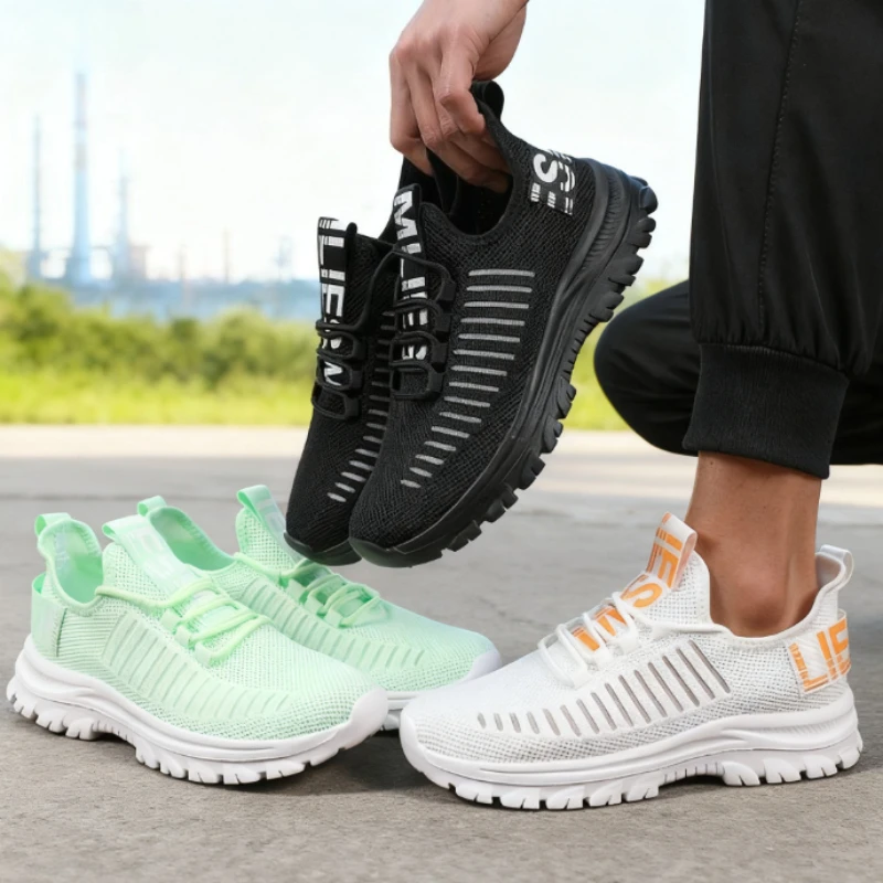 Men Shoes Luxury Brand Casuall Sneakers Shoe Mesh Breathable Casual Shoes Comfortable Fashion Versatile Outdoor Exercise Shoes