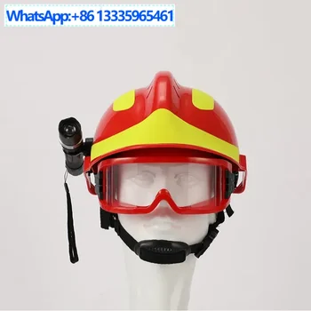 Casco di salvataggio Fire Rescue F2, occhiali, casco di emergenza con scheda luminosa può essere equipaggiato con torcia