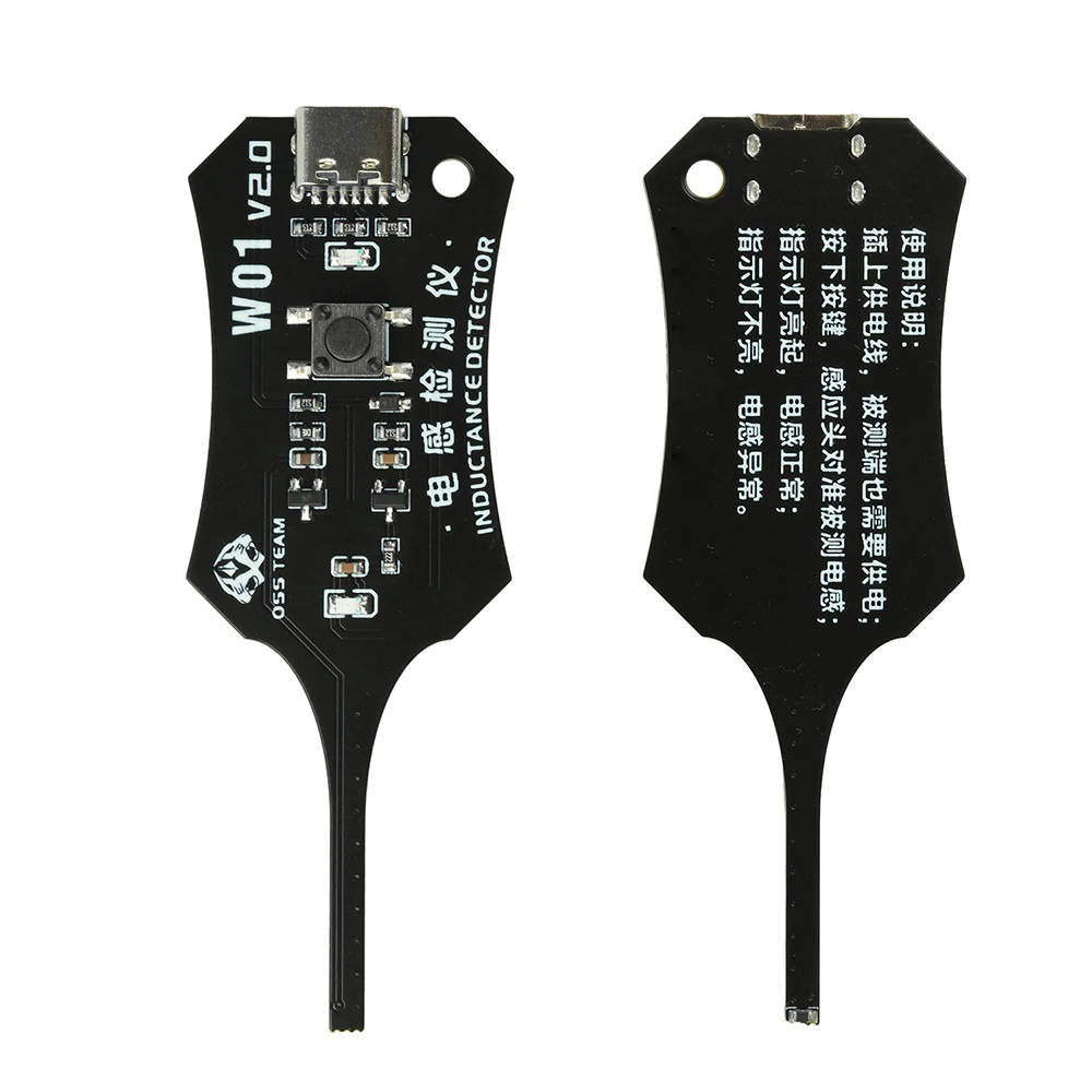Compact Inductance Detector with Type-C Fast Fault Detection for Coil & Electronic Component Repair