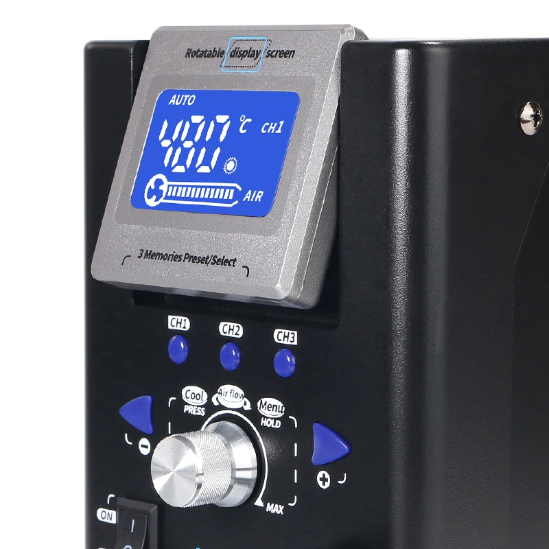 WEP 8509 Micro Hot Air Gun Soldering Station with 1.5mm 4mm Nozzle Temperture Adjustable BGA Rework Station For Phone Repair 5