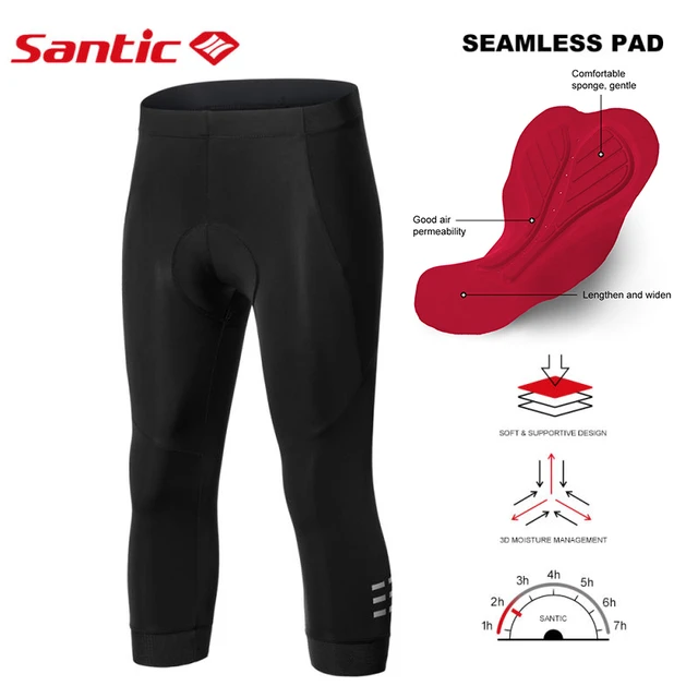 Santic Women Cycling Compression Tight Pants Windproof with 4D