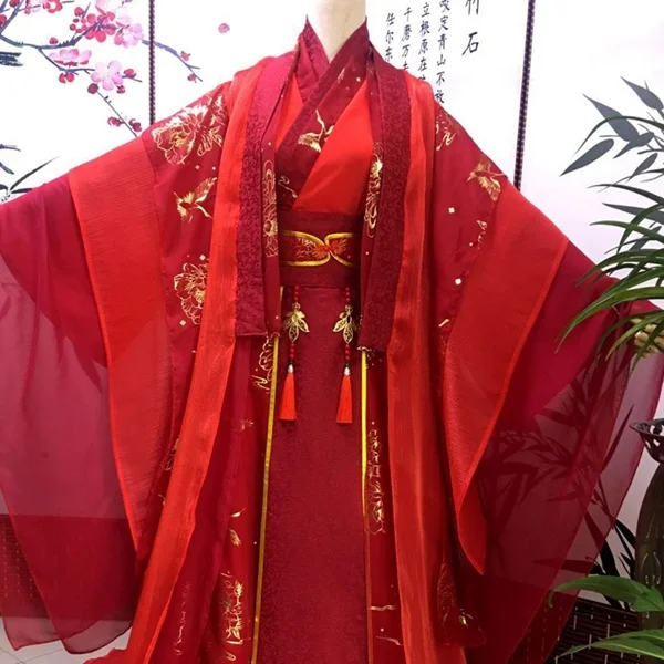 

Свадебное платье Demon Master Cos забытая зависть свадебное платье красного и золотого цвета в старинном стиле свадебное платье Wei Wuxian Cos голубое