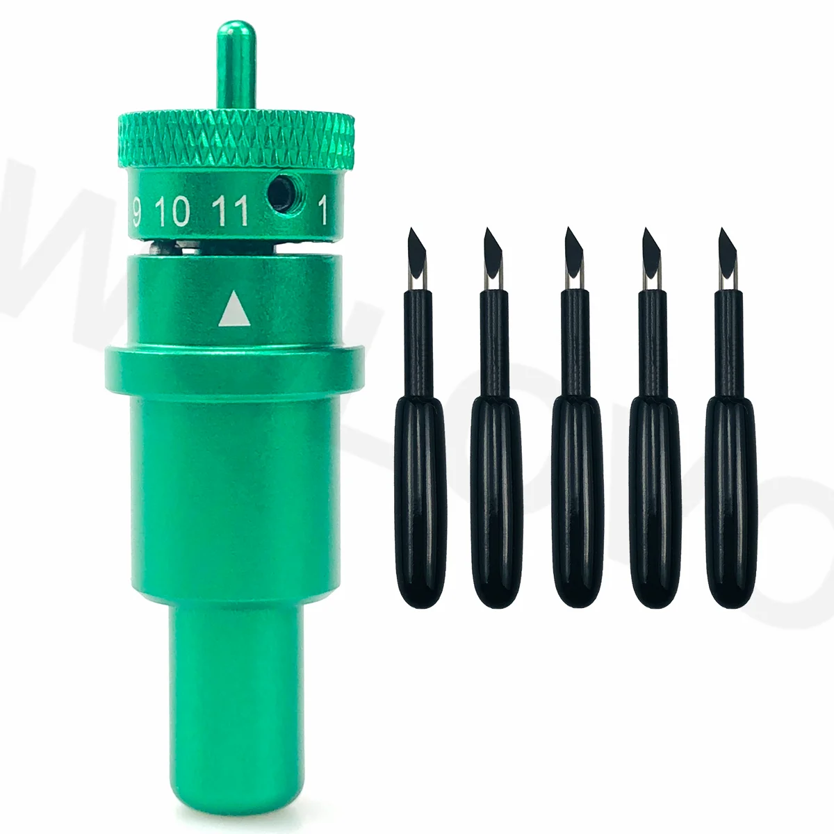 5Pcs Plotter Deep Point Deepcut Blades E 1Pc Holder Per Graphtec Silhouette Cameo 4 Plus Pro Portrait 3 Black