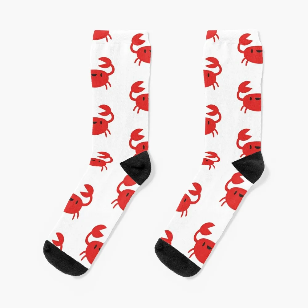 

Happy Crab Socks Stockings Non-slip Socks For Women Men's
