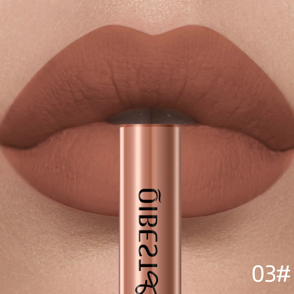 thumbnail image 1 of QIBEST Liquid Lipstick Waterproof Velvet Nude Matte Sexy Red Lip Gloss Long Lasting Nonstick Lip Stain Makeup 24 Colors Hots, 1 of 5