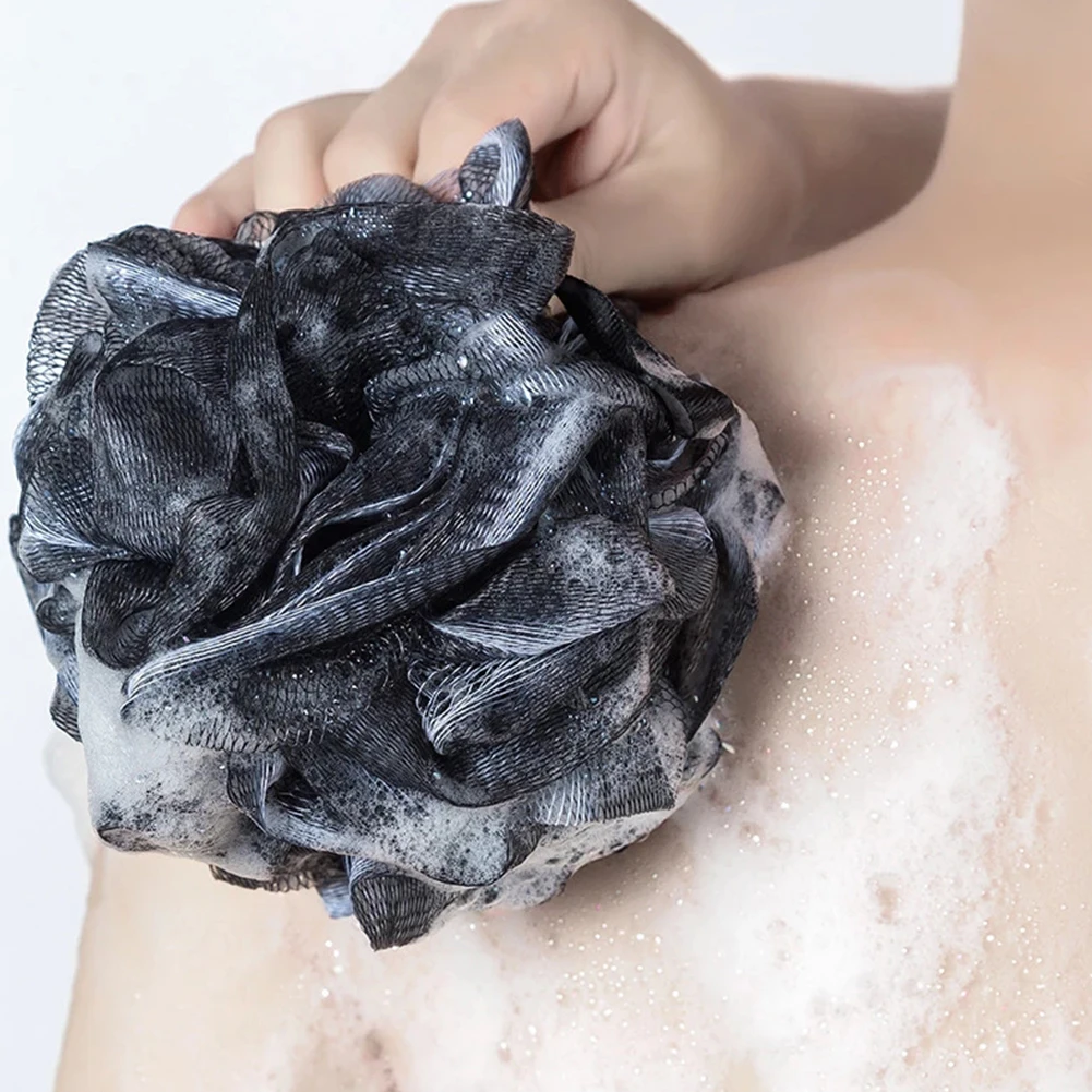 Ball Bath Sponge Bathroom Home Accessories Parts Shower Washcloths Adult Body Wash Brush Clean Exfoliating Large 5