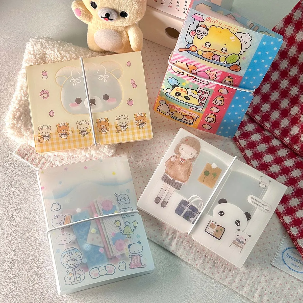 Photo Album Card Holder M5 Organizer Album Cute Stickers Organizer Notes Idol Cards Photos Name Card Holder Minimalist Style Storage book