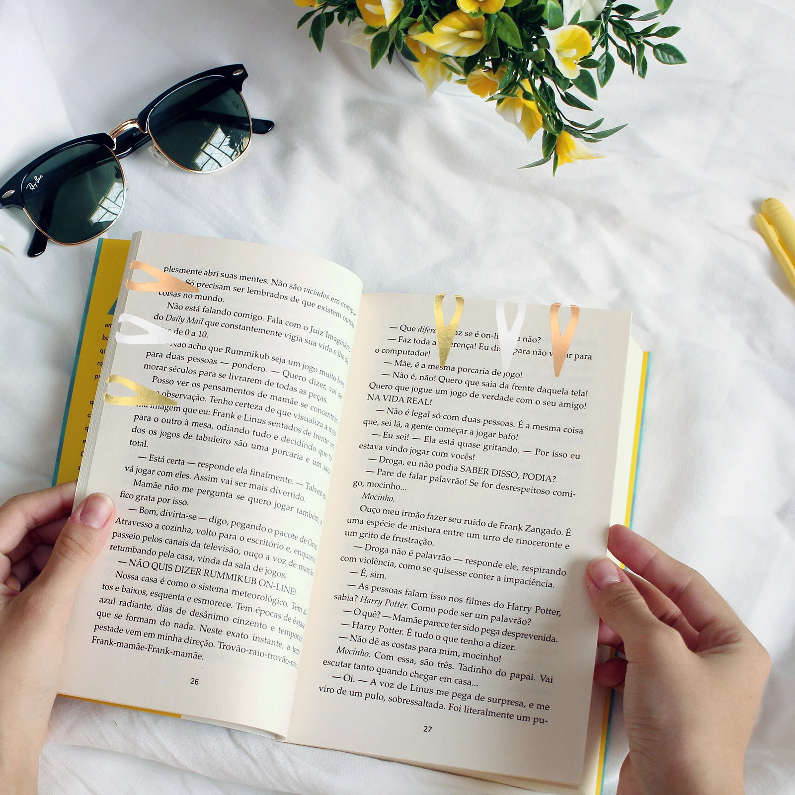

12 шт., металлические закладки для книг