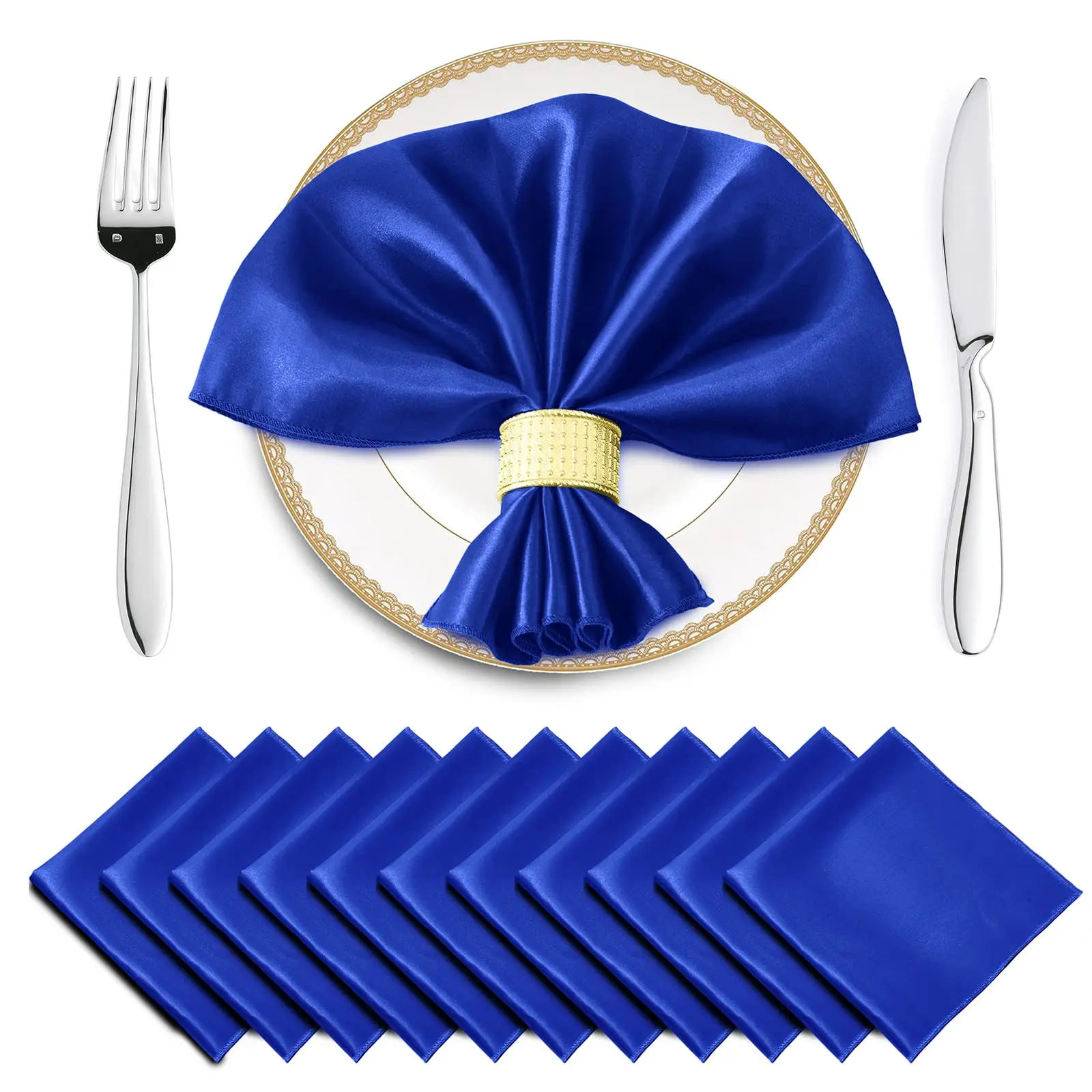 Satin Napkins satin napkins 50PCS 30X30CM Soft Dinner Napkins Square for Party Christmas Wedding Decoration Baby Shower Banquets Retro