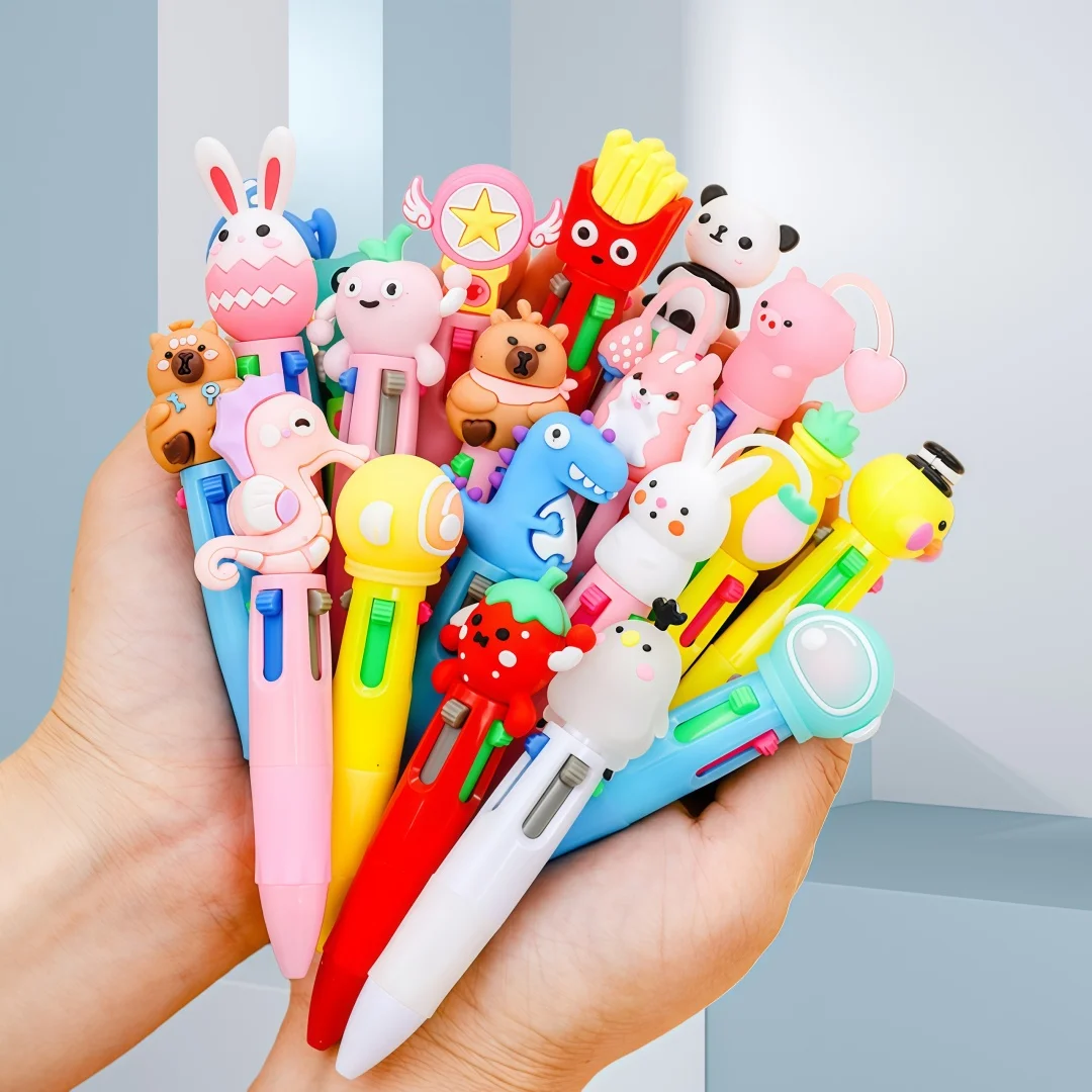 Mini Multi-Color Ballpoint Pen Set - Eco-Friendly and Cute Stationery Gift