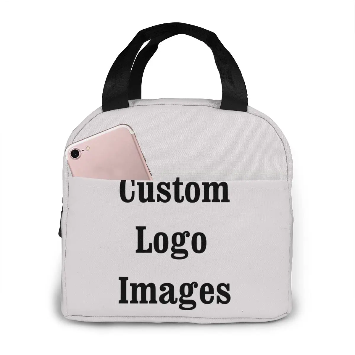 Custom Logo Cooler Lunch Bag Pattern Print Girls Boys Portable Thermal Food Picnic Bags for School Work Tote Box Dropshipping little nightmares lunch bag 3d game print design cartoon boys girls portable thermal food picnic bags kids school tote