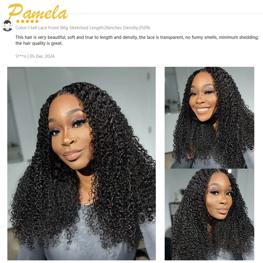 Brazilian 250% Density HD Transparent Lace Frontal Ready To Wear Pre Plucked Glueless Natural Colored Curly Bob Wigs For women