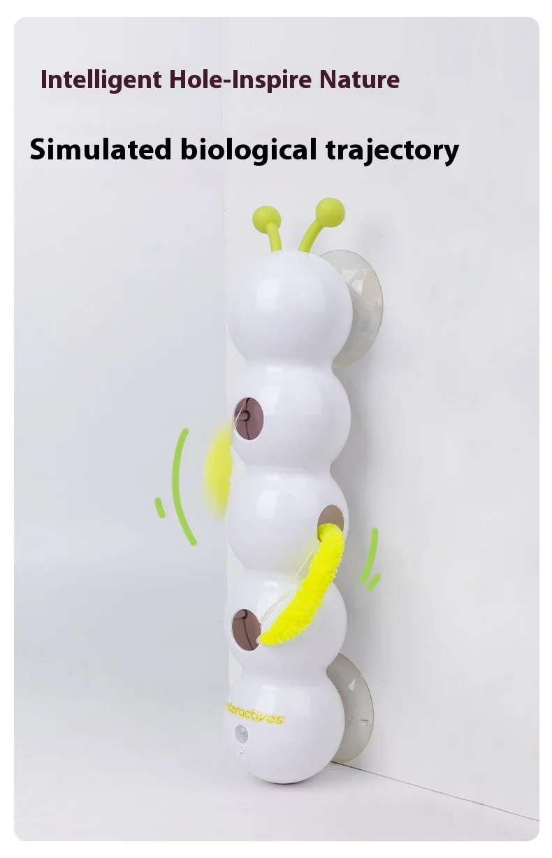 Interactive Cat Teasing Stick - Scratch Resistant USB Rechargeable Toy