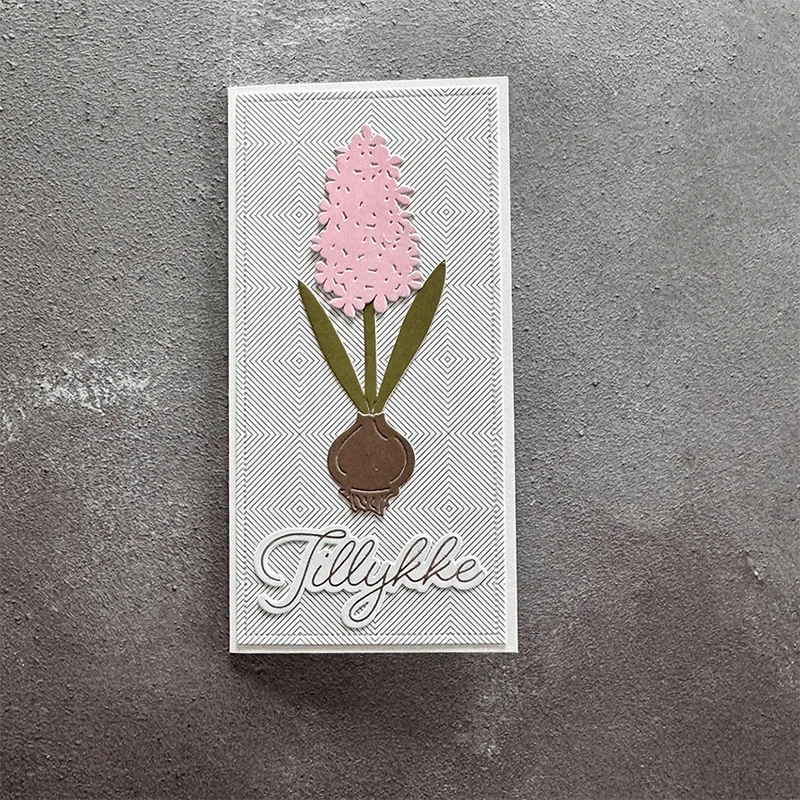 Smukke Krokusser Billedramme DIY 스크랩북 카드 A7 선물 카드 봉투 캘린더 사진 앨범 일기용 금속 커팅 다이즈 새로운 2026