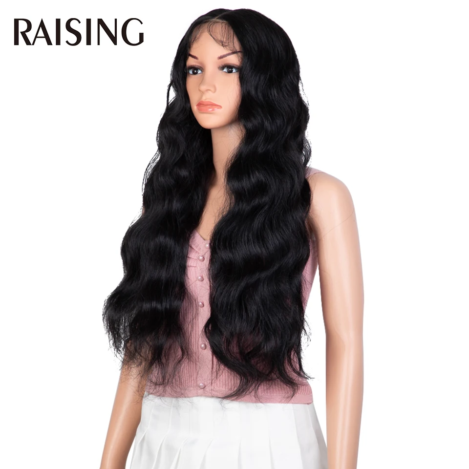 30 40 Inch Lace Front Wigs 13x6 Body Wave Black Lace Front Synthetic Wigs For Women Honey Blonde Colored Curly Wig Pre plucked