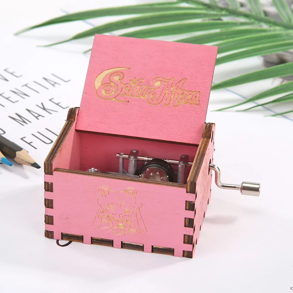 Retro Wooden Music Box Multifunctional Manual Carved Music Box Decorative Music Box Beauty Girl Style Music Box Christmas Decor 3