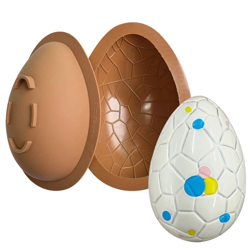 

2 PCS Half Egg Cake Silicone Moulds DIY Crystal Epoxy Chocolate Baking Mold