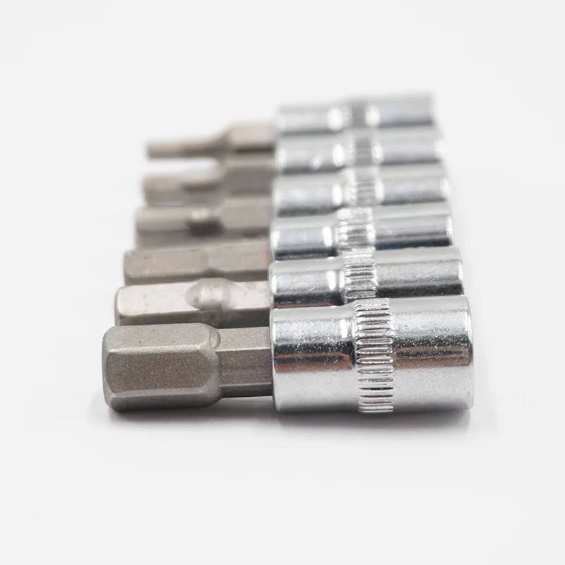 6pcs 1/4 Inch Hex Bit Socket Set  Allen Key Spline Bits H3 H4 H5 H6 H7 H8 Ratchet Socket Wrench Adapter Head for Torque Spanner