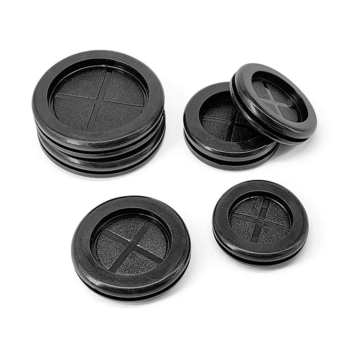 Double Side Rubber Grommet Cable Outlet Rubber Plug Panel Hole Size 16mm-100mm Cable Through Grommets