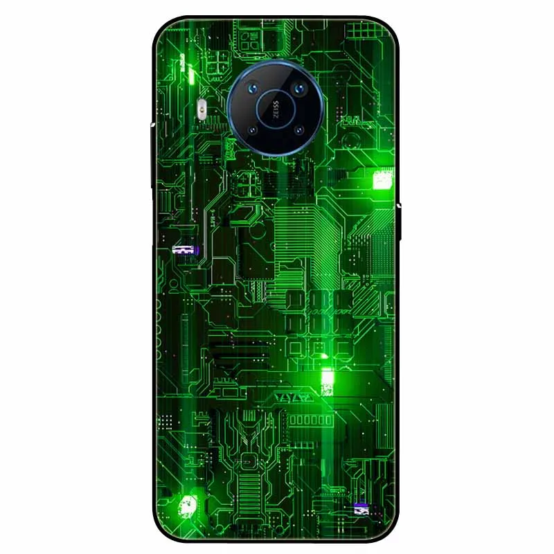Soft TPU Painted Cat Lion Back Cover - Protective Silicone Case
