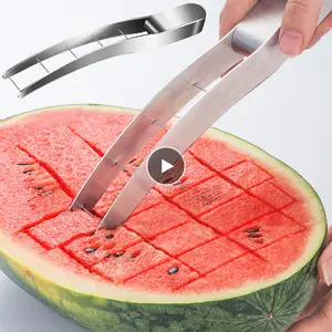 Watermelon Cutter Slicer, Stainless Steel Watermelon Cube Cutter Quickly  Safe Watermelon Knife, Fun Fruit Salad Melon Cutter For Kitchen Gadget,  Stainless Steel Forks Optional - Temu United Arab Emirates