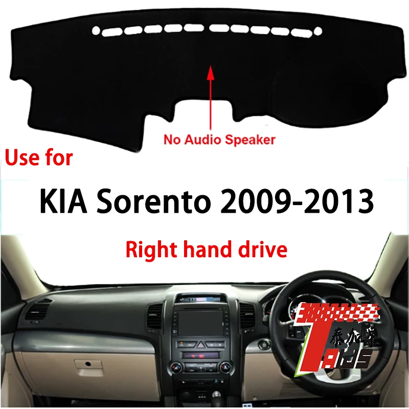 

TAIJS factory high quality Flannel dashboard anti-dirty leather cover for Kia Sorento 2009-2013 Right-hand drive