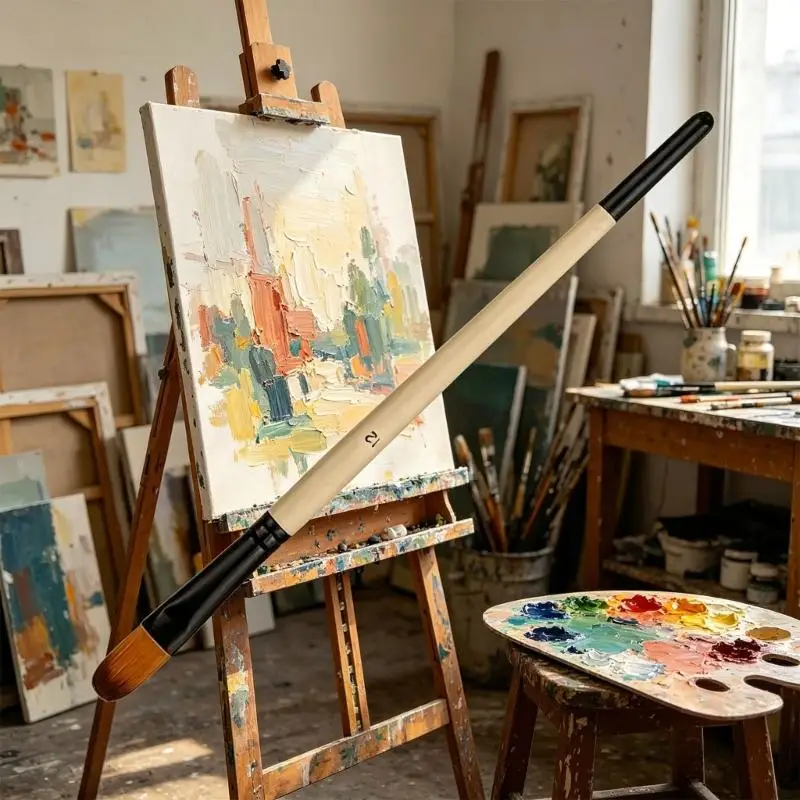 36Pcs 나무 손잡이 그림 브러시 예술가 초보자를위한 부드러운 나일론 Bristles 페인트 브러시 오일 수채화 아크릴 그림 D2RC