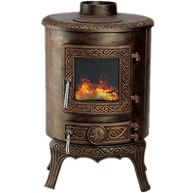 Independent cast iron kitchen stove, European style simple circular stove -  AliExpress