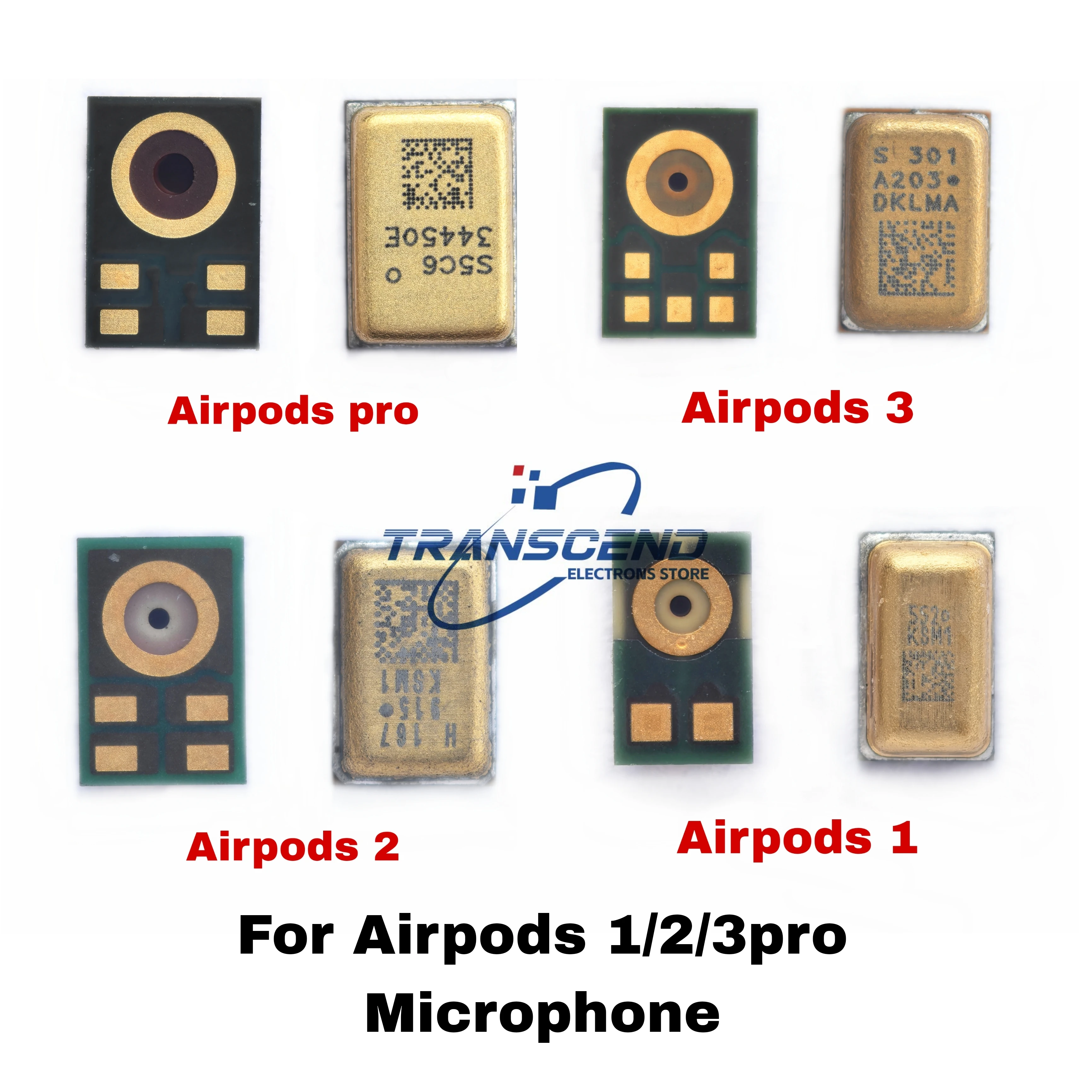 2-10PCS Bluetooth Headset Interal Mic mics mike Receiver Speaker Microphone For Apple Airpods 1 2 3 4 Pro Second Gen 1st 2nd 3nd bluetooth headset mic