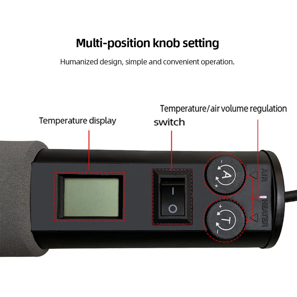 110V 220V Heat Hot Air Gun 450W LCD Digital Desoldering Soldering Station Temperature Adjustable IC SMD BGA 8018LCD EU/US Plug hot air gun,soldering station,heat gun,mini hot air gun